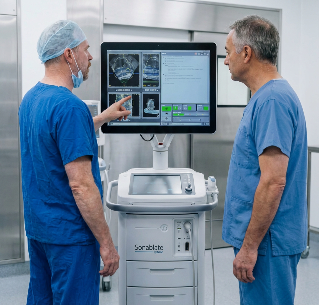 PCL specialist guiding surgeon